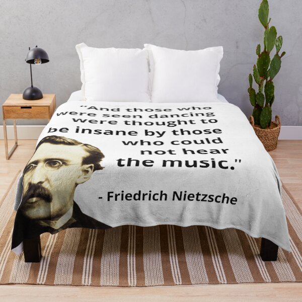 Item preview, Friedrich Nietzsche Insanity Quote designed and sold by avit1.