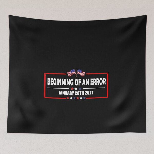 Item preview, 01.20.2021 Beginning of An Error 46th President Biden Fist Woman VP Retro Sunset designed and sold by Enraged46.