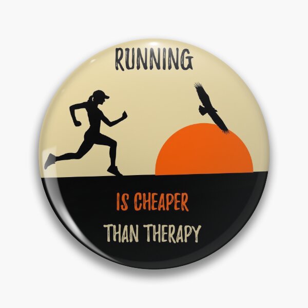 Item preview, Running is cheaper than therapy designed and sold by GraphicBit.