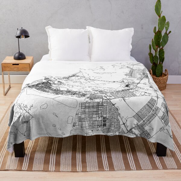 Item preview, Abu Dhabi White Map designed and sold by multiplicitymap.