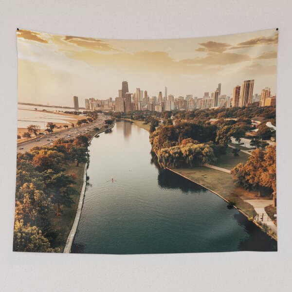 Item preview, chicago view from a drone designed and sold by franckreporter.