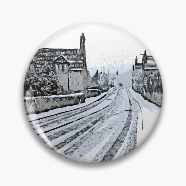 Artikelvorschau, Union Street, Harthill with Woodall - Snow entworfen und verkauft von Paul Rowland.