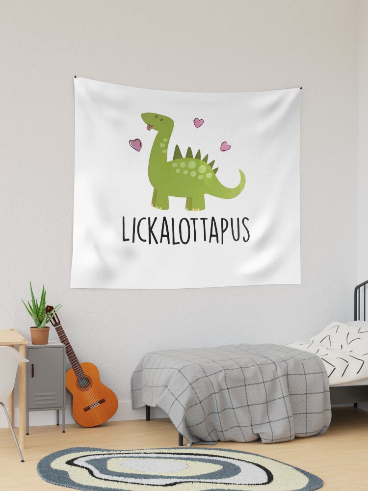 Gift Sticker : Lickalottapus Dino Funny For Lesbian Valentines Day Dinosaur  Kids