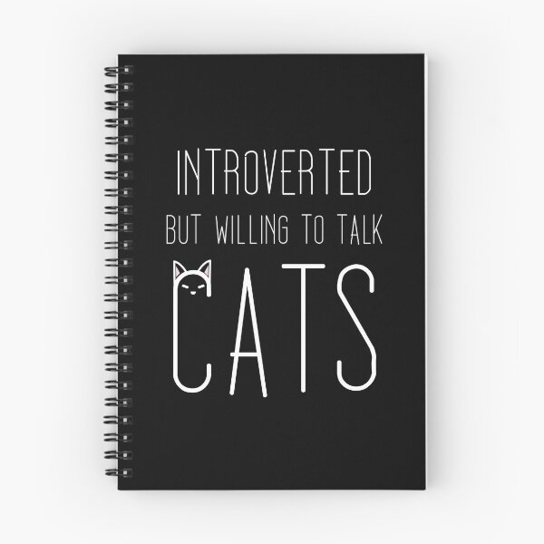 Item preview, Introverted but willing to talk Cats designed and sold by Azjenco.