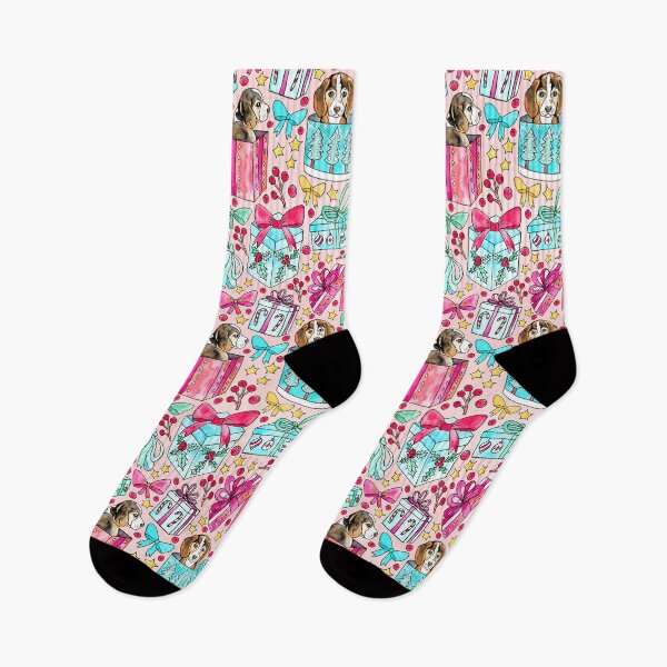 Item preview, Beagles, Boxes & Bows on Bubblegum Pink designed and sold by Tangerine-Tane.