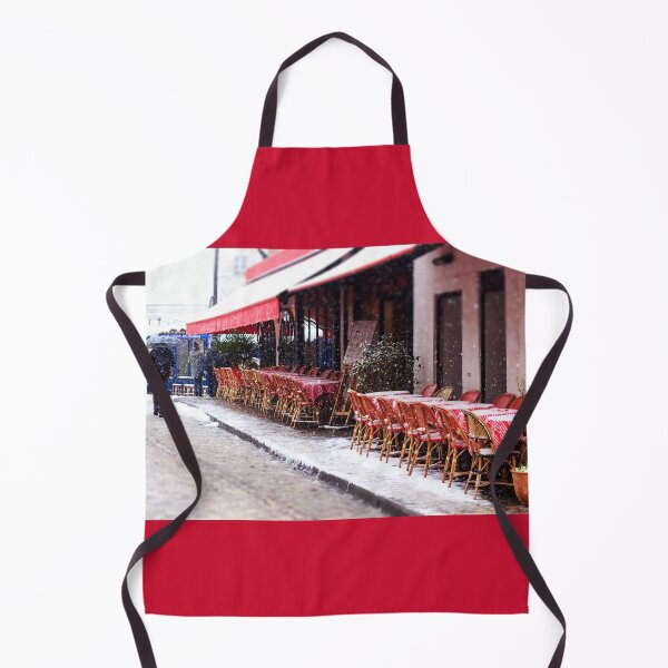 Item preview, Parisian cafe under the snowfall designed and sold by Rrrainbow.