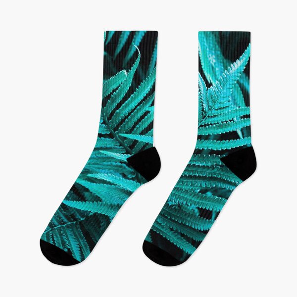 Item preview, Fern leaves in aqua color designed and sold by fowons.