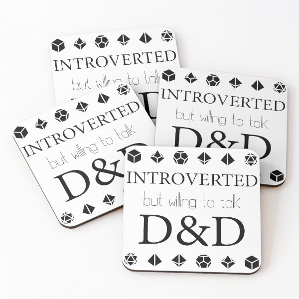 Item preview, Introverted but willing to talk DnD designed and sold by Azjenco.