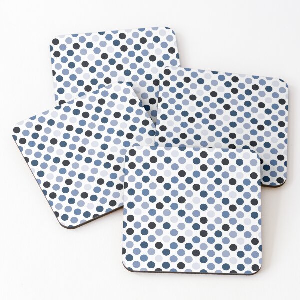 Item preview, Pattern of blue dots on white - seamless pattern designed and sold by colorofmagic.