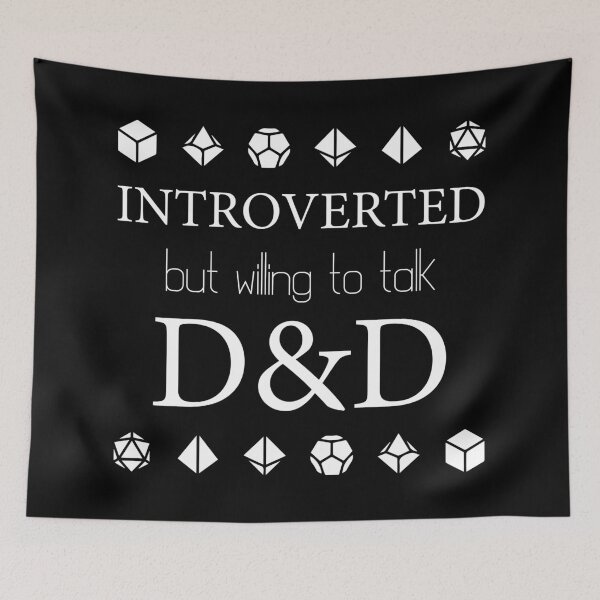 Item preview, Introverted but willing to talk DnD designed and sold by Azjenco.