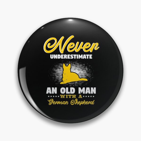 Item preview, Never Underestimate Old Man with German Shepherd designed and sold by teamph.
