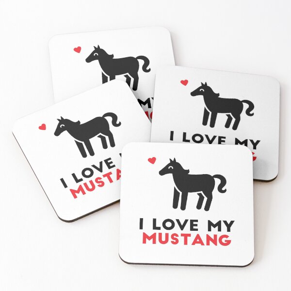 Item preview, I Love My Mustang designed and sold by InkTheMoon.