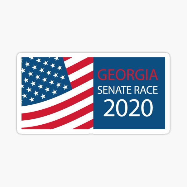 Georgia Senate Race 2020 Sticker