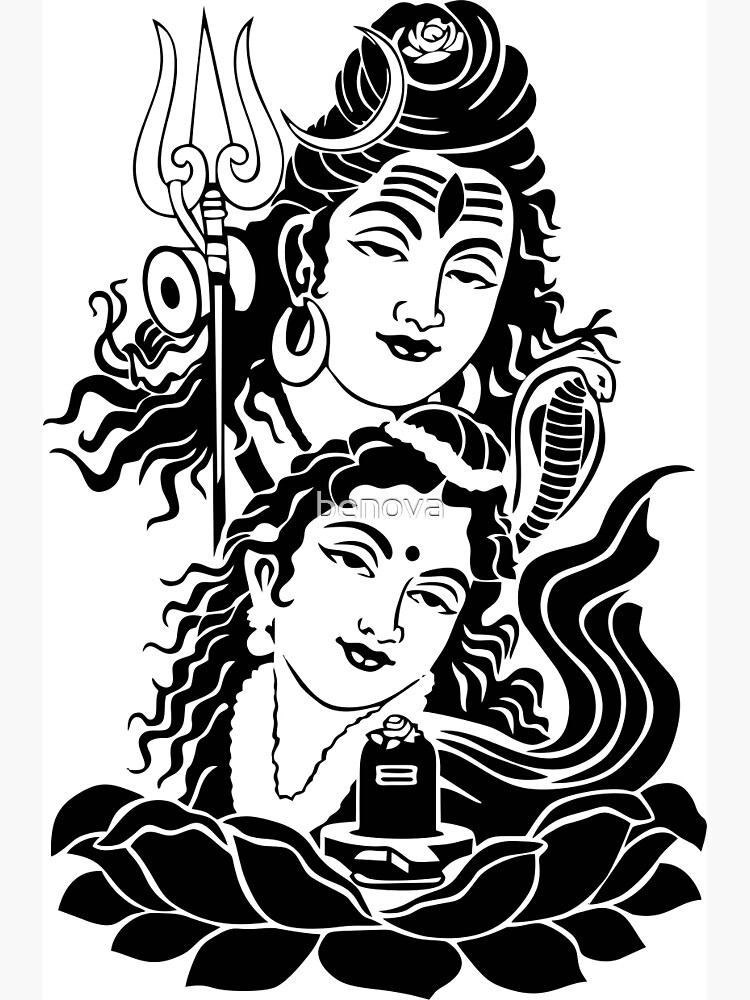 Lord Shiva Parvati Hindu Wedding Card Design Element Sketch Drawing Stock  Vector by ©manjunaths88@gmail.com 379179056