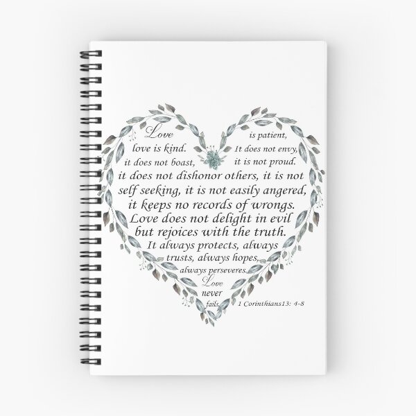 Item preview, Heart of 1 corinthians 13: 4-8 complete bible verse  designed and sold by latiendadearyam.