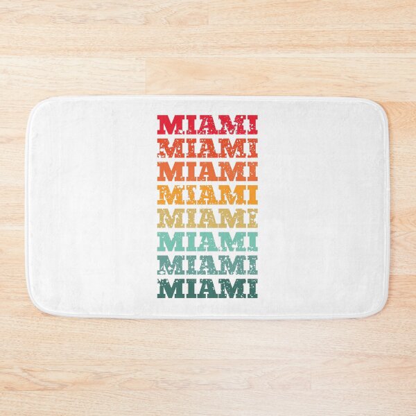 Item preview, Miami - repeated retro vintage sunset colors with a distressed design effect designed and sold by Rhu Creations.