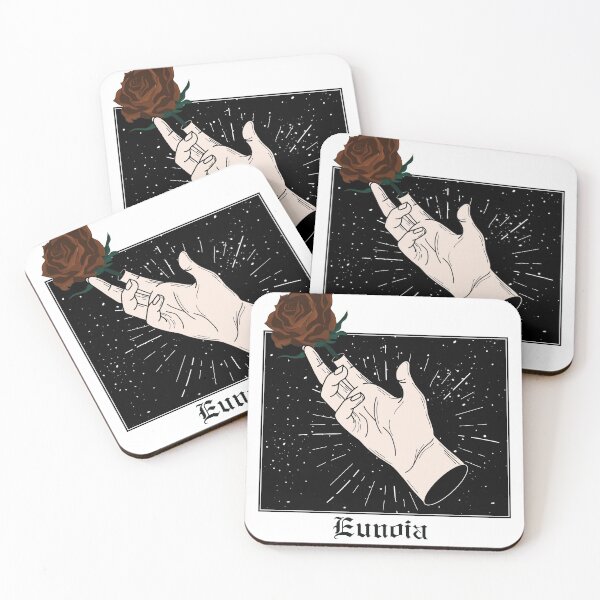 Item preview, Aesthetic Rose Mystic Hand Quote Eunoia designed and sold by YALPOShop.
