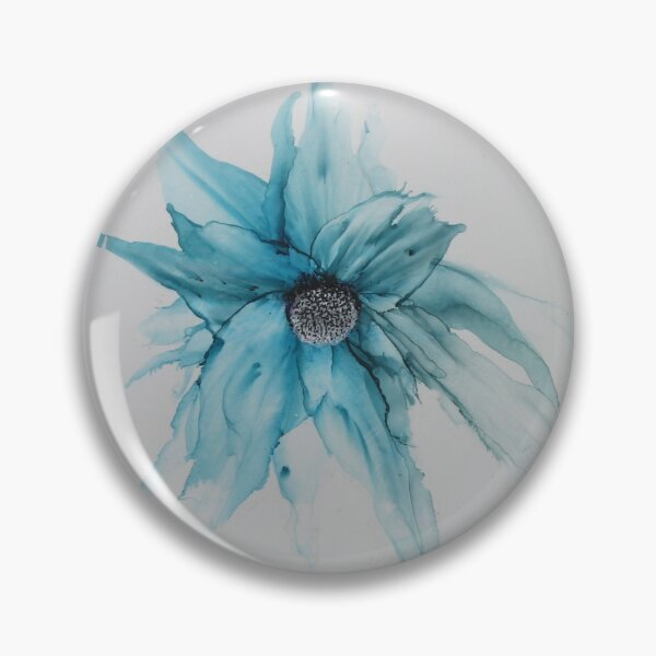 Item preview, Flower licht blauw KleurRijk Els Delacourt designed and sold by KleurRijk.