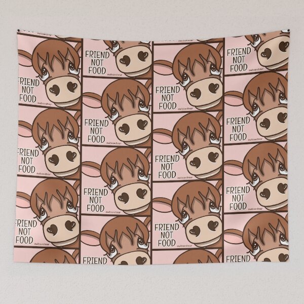 Item preview, AMIGO NO COMIDA VACA BECERRO VEGANO designed and sold by wiboandbear.