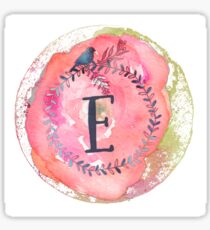 letter e drawing stickers redbubble pretty letter e
