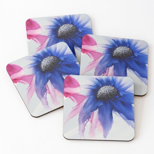 Item preview, Flower blue pink KleurRijk Els Delacourt designed and sold by KleurRijk.