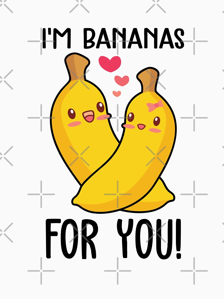 Valentines Day Funny I'm Bananas For You by NextLVLShirts