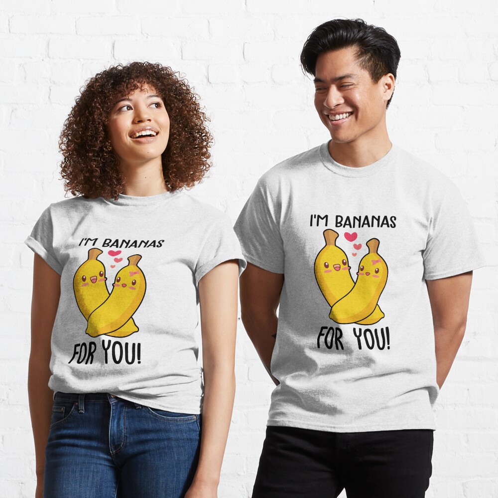 Valentines Day Funny I'm Bananas For You Classic T-Shirt