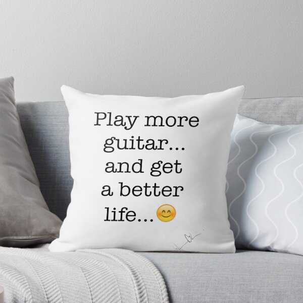 Item preview, Play more guitar… and get a better life... designed and sold by Hjortur.