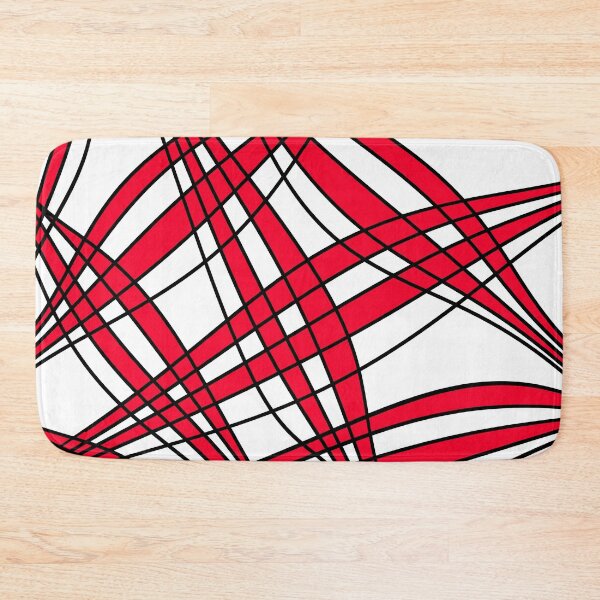 Item preview, Abstract pattern - red, white and black. designed and sold by K.S ART.