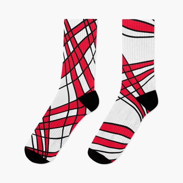 Item preview, Abstract pattern - red, white and black. designed and sold by K.S ART.