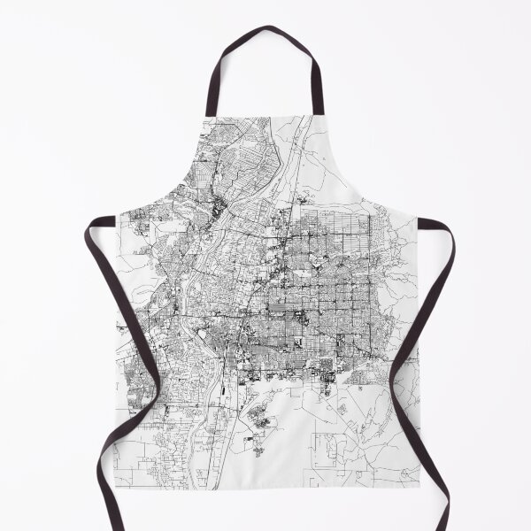 Item preview, Albuquerque White Map designed and sold by multiplicitymap.