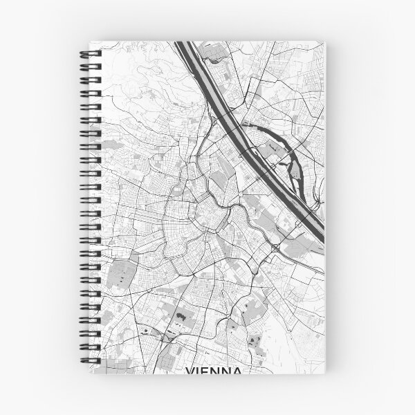 Item preview, Mapa de la ciudad de Viena gris designed and sold by HubertRoguski.