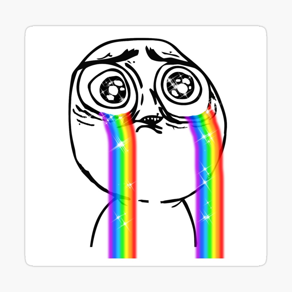 Rainbow Crying Meme