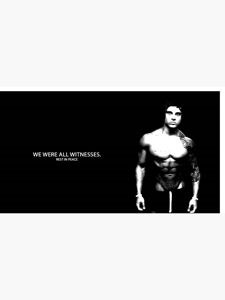 "Zyzz in memory, we are all witnessess" Canvas Print by Nackrz Redbubble