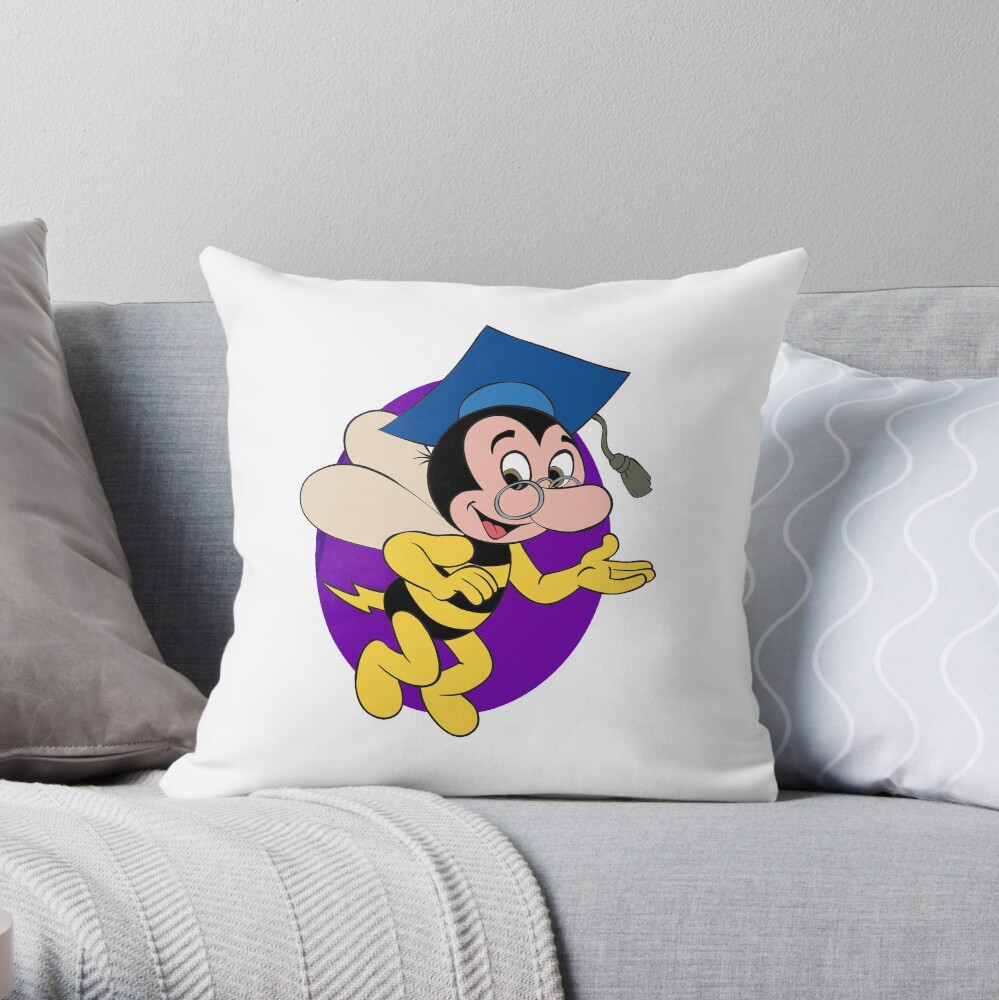 Professor BEEtoven Throw Pillow