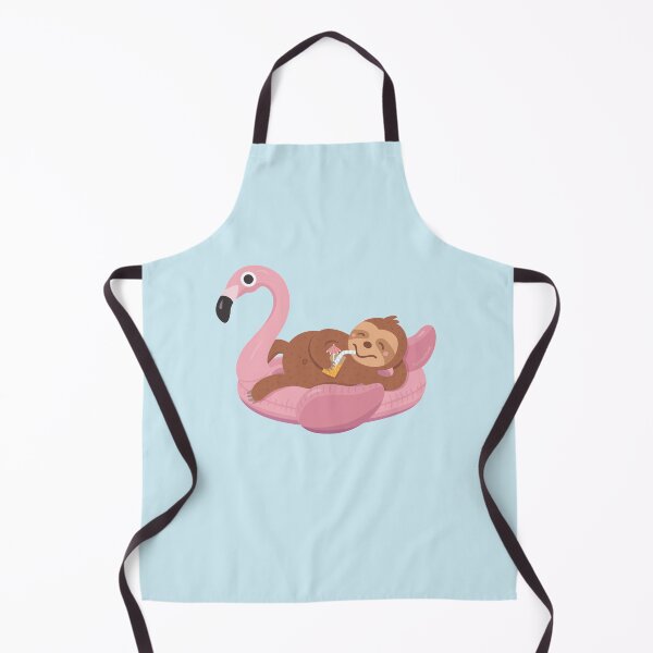 Item preview, Chilling Sloth on Flamingo Float designed and sold by rustydoodle.