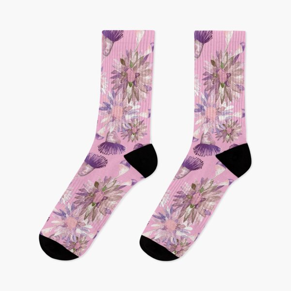 Item preview, Watercolour Wildflowers - Purple and Pink designed and sold by Sketchbook Designs.