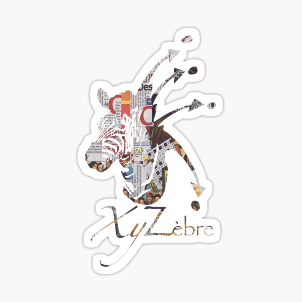 Logo XyZèbre newspaper Sticker