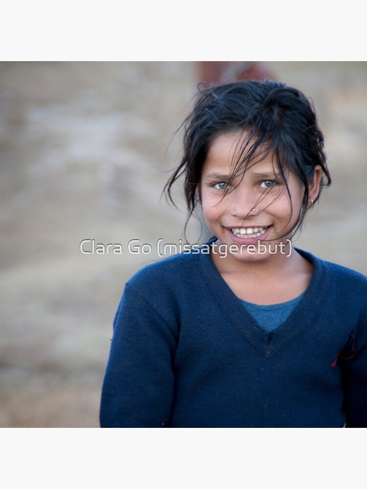 Thumbnail 2 of 2, Tote Bag, Happy Young Girl in Nepal Far West designed and sold by missatgerebut.