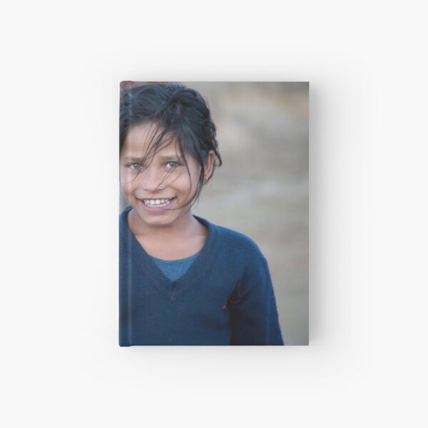 Happy Young Girl in Nepal Far West Hardcover Journal