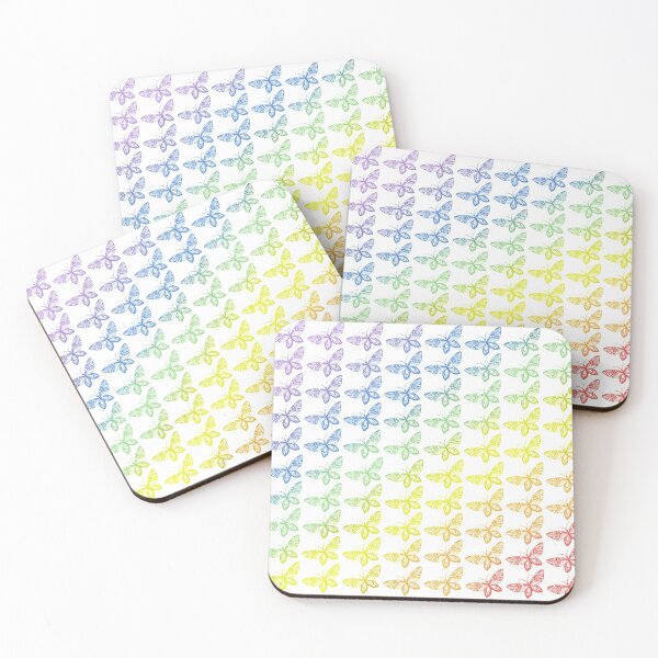 Item preview, colorful tilted butterfly pattern designed and sold by HarshitaDayal.