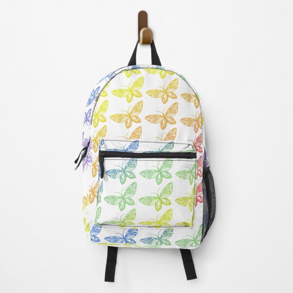Item preview, colorful tilted butterfly pattern designed and sold by HarshitaDayal.
