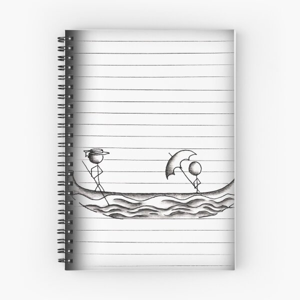 Item preview, Stick Figures on Gondola Boat designed and sold by ArtistryByLM.