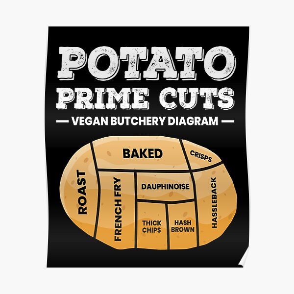 Potatoe Prime Cuts Vegan Potato Chips Poster