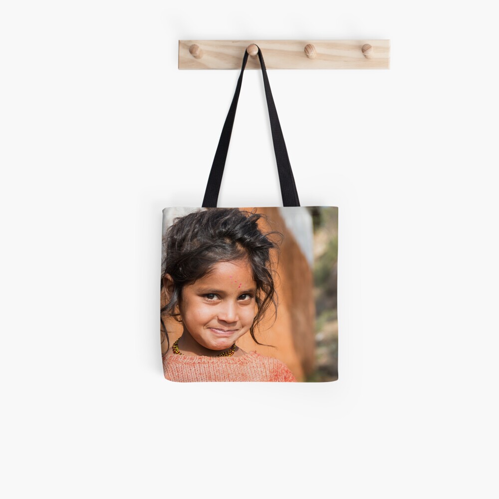 Young Girl in Nepal Far West Tote Bag