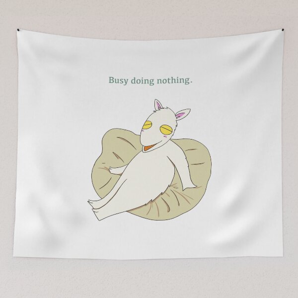 Item preview, Busy doing nothing (Yuki the goat on a beanbag) designed and sold by Smith and Co..