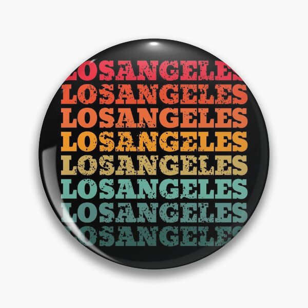 Item preview, Los Angeles - repeated retro vintage sunset colors with a distressed design effect designed and sold by Rhu Creations.