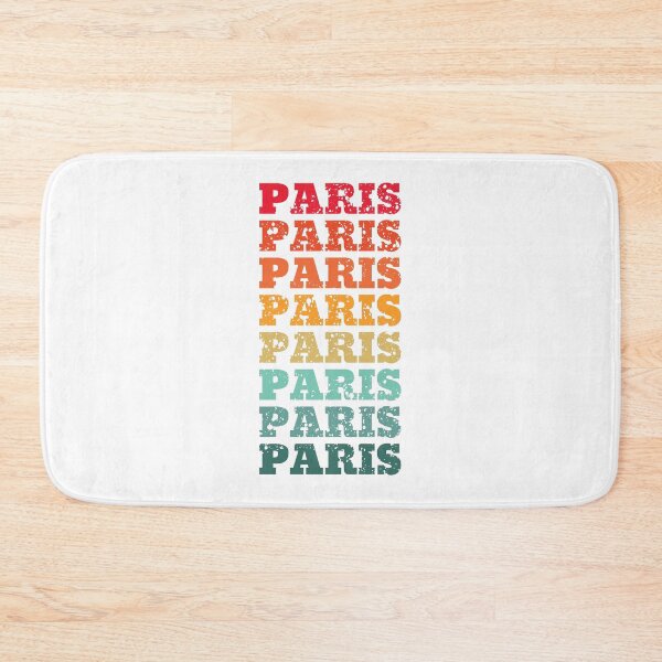 Item preview, Paris - repeated retro vintage sunset colors with a distressed design effect designed and sold by Rhu Creations.