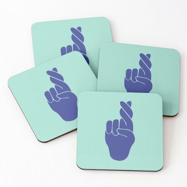 Item preview, Cross Fingers with blue designed and sold by ClaireAdams13.
