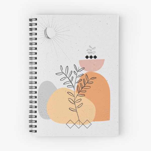 Item preview, Minimalist Illustration Grey World Orange Sun designed and sold by A. P..